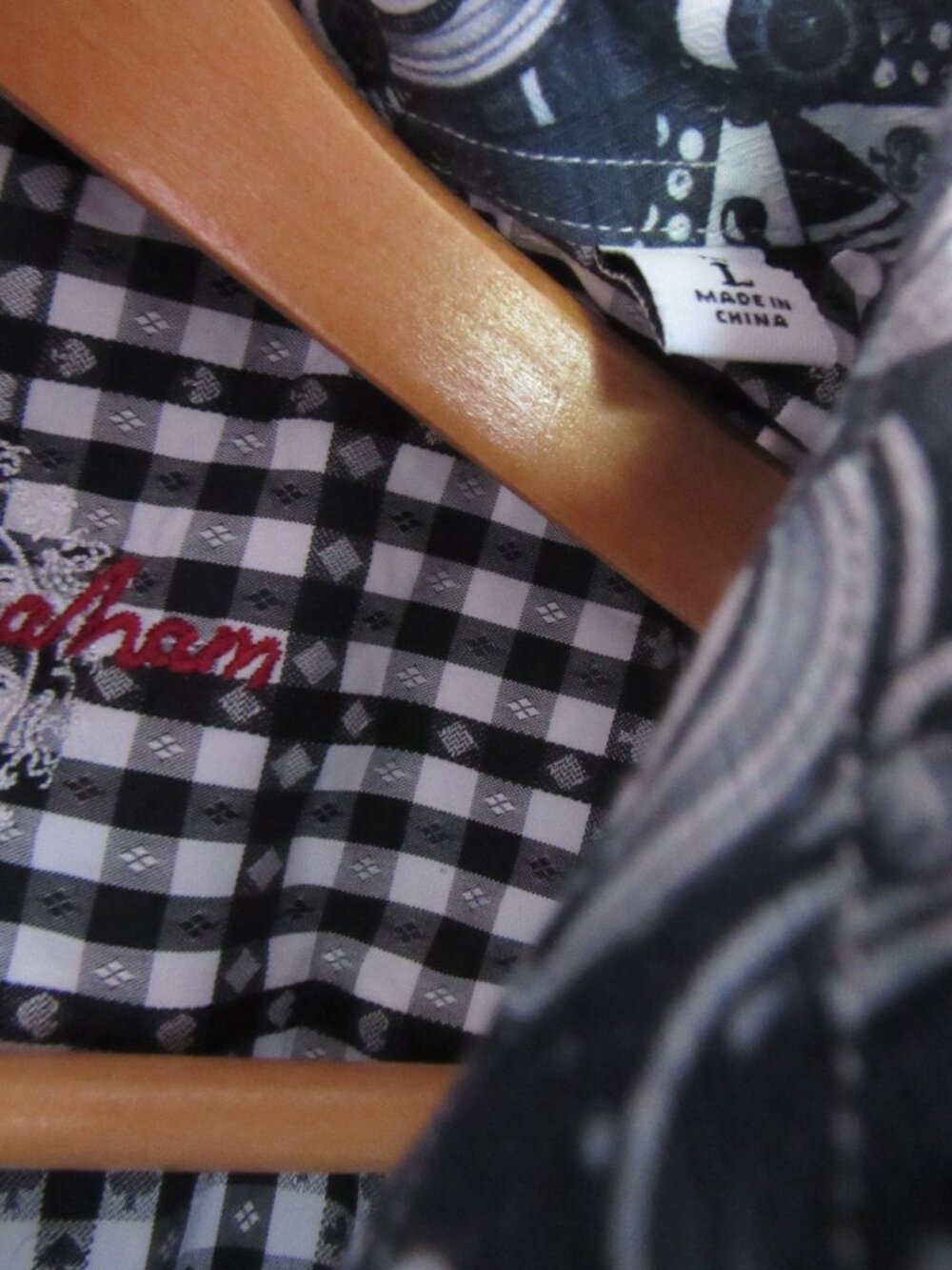 Robert Graham Casual Shirt Mens L Black Geometric Long sleeves - Picture 6 of 12